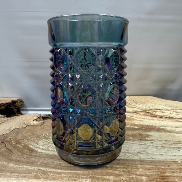 Vintage - Indiana Glass - Carnival Glass - Iridescent - Tumblers - Picture 5 of 6